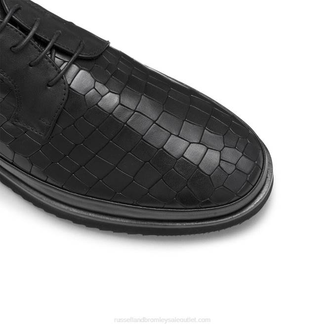 VXTJ475 negro Russell And Bromley hombres zapatillas san carlo derby con encaje hibrido