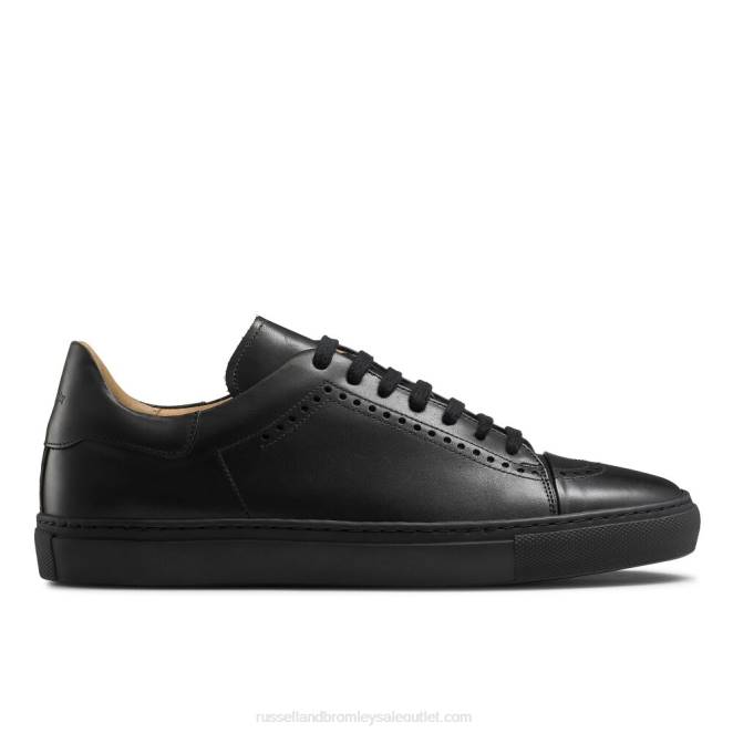 VXTJ477 negro Russell And Bromley hombres legend lo zapatillas de deporte de lujo