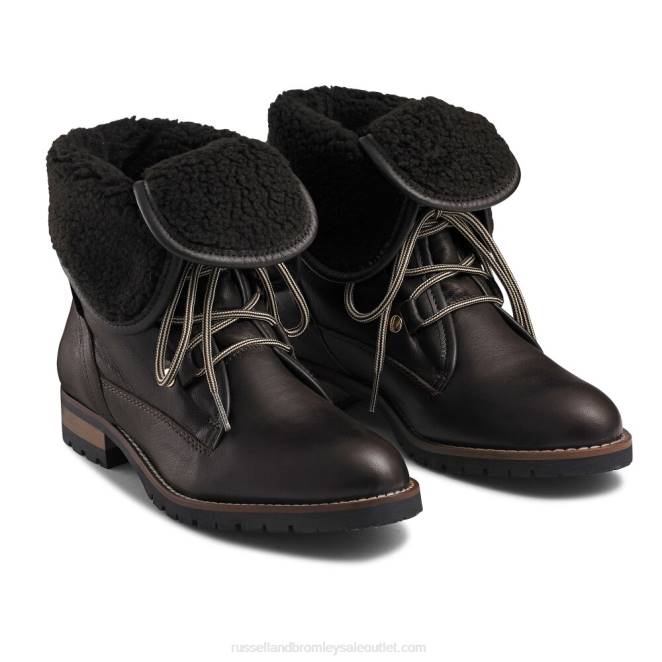 VXTJ260 marrón Russell And Bromley mujer tierna campera de lana sintética