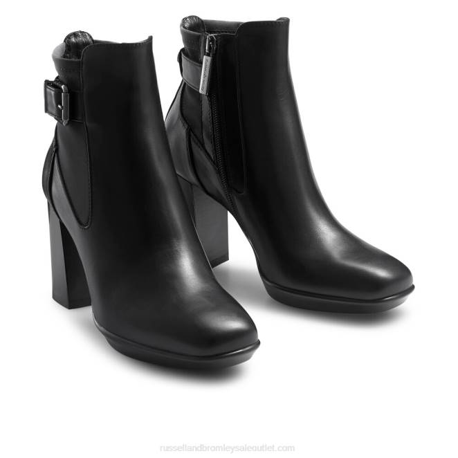 VXTJ262 negro Russell And Bromley mujer alititude dryleks: bota chelsea con plataforma