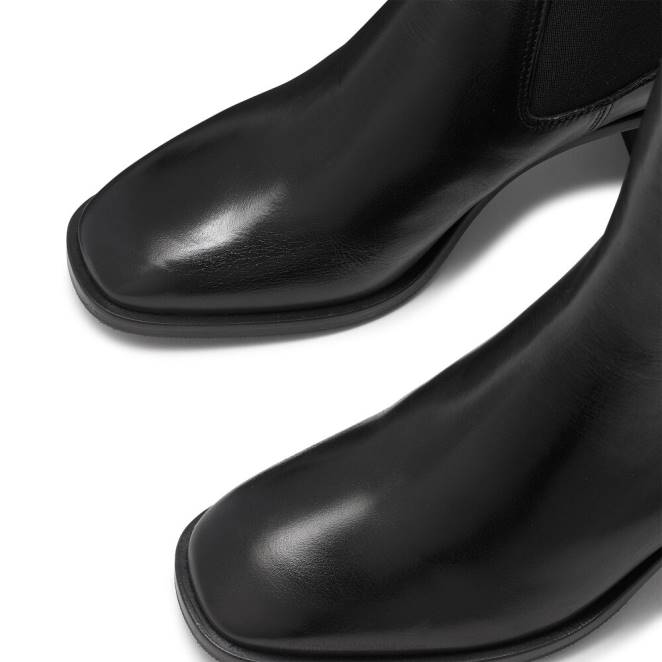 VXTJ278 negro Russell And Bromley mujer botas chelsea con tacón en bloque bloomsbury