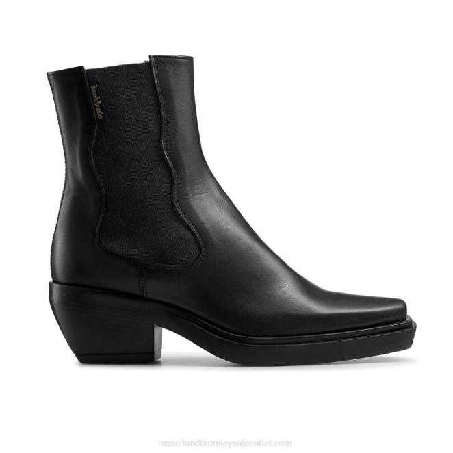 VXTJ288 negro Russell And Bromley mujer botas chelsea del oeste de nashville