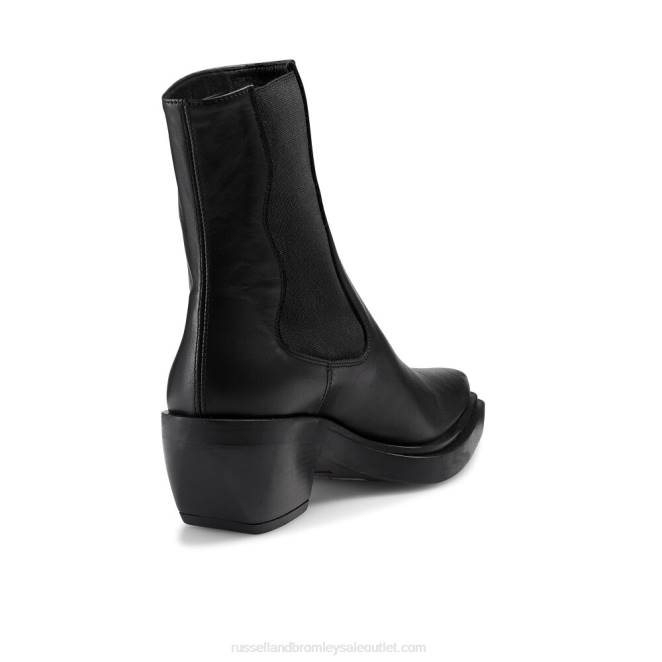 VXTJ288 negro Russell And Bromley mujer botas chelsea del oeste de nashville