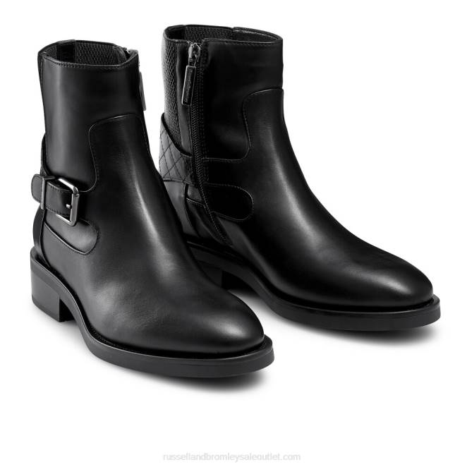 VXTJ294 negro Russell And Bromley mujer botas de montar tormenta dryleks