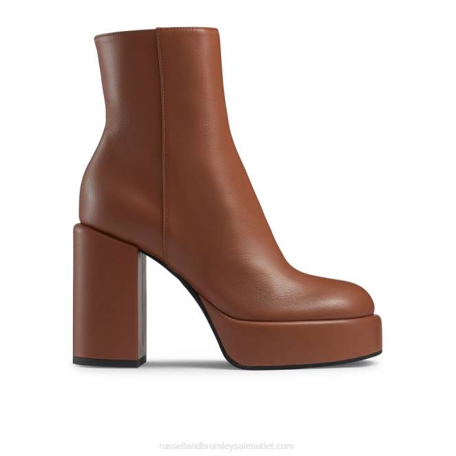 VXTJ325 broncearse Russell And Bromley mujer bota webster con punta redonda