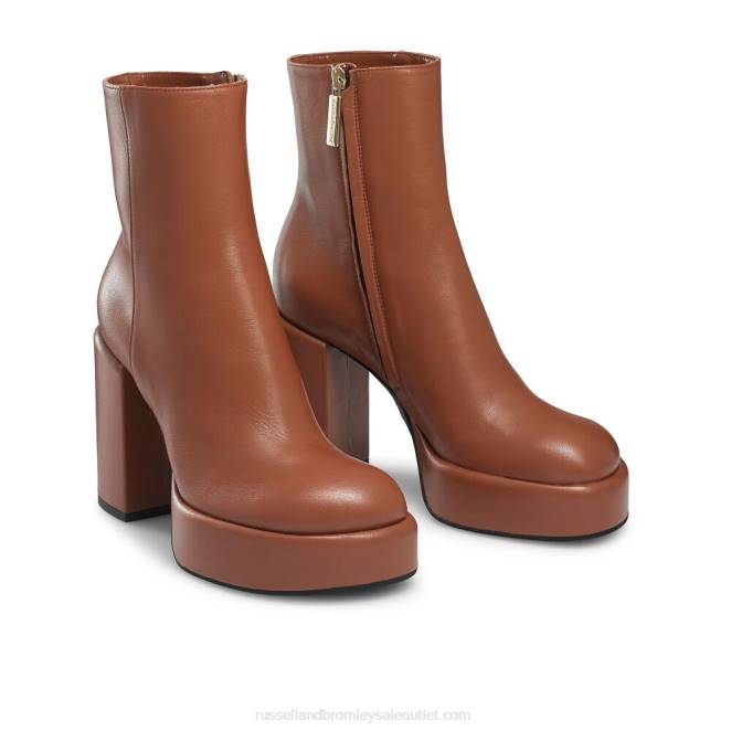 VXTJ325 broncearse Russell And Bromley mujer bota webster con punta redonda