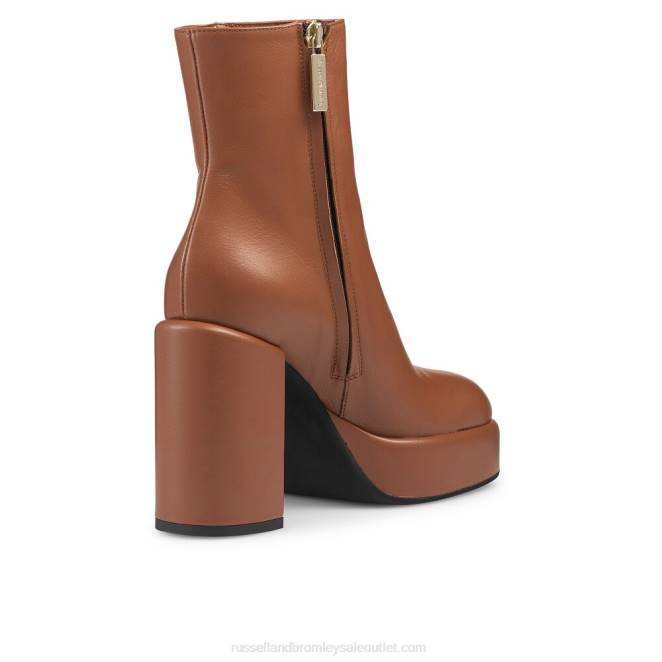 VXTJ325 broncearse Russell And Bromley mujer bota webster con punta redonda