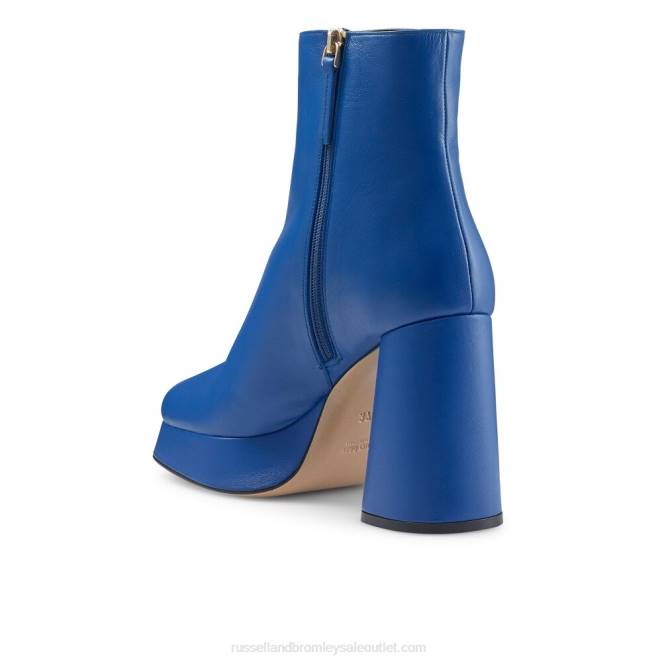 VXTJ326 azul Russell And Bromley mujer bota de plataforma limpia finesse