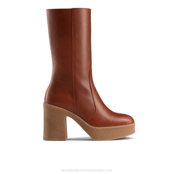 VXTJ338 broncearse Russell And Bromley mujer Bota de plataforma Stevie de crepé