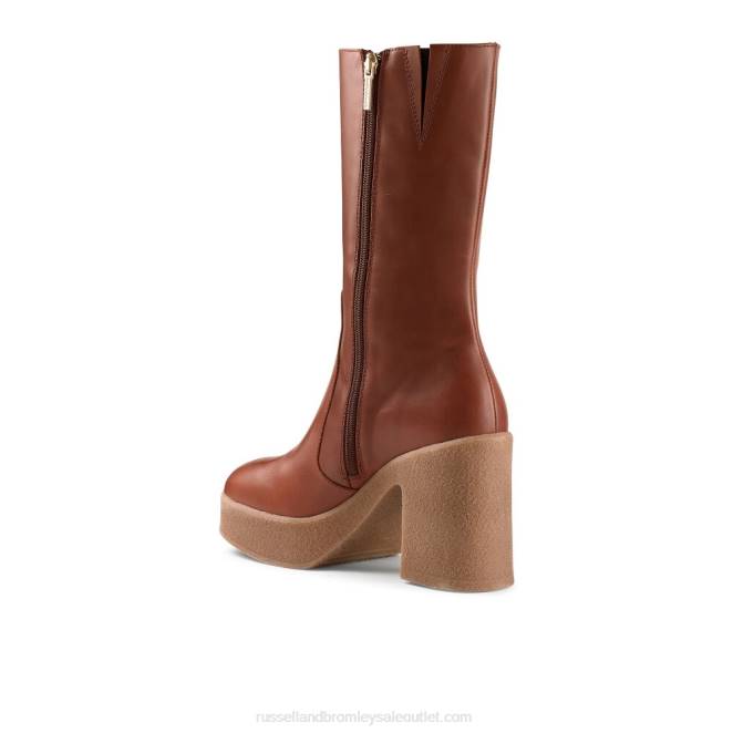 VXTJ338 broncearse Russell And Bromley mujer Bota de plataforma Stevie de crepé