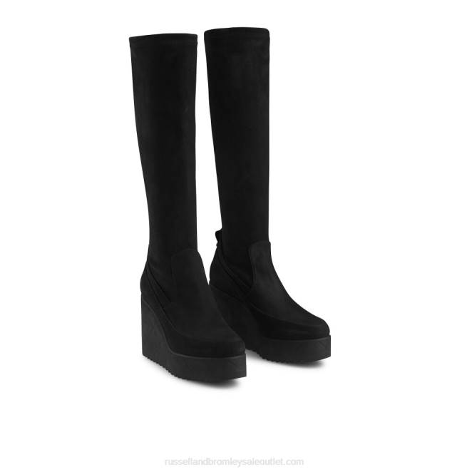 VXTJ347 negro Russell And Bromley mujer everest hi dryleks: bota larga de ante