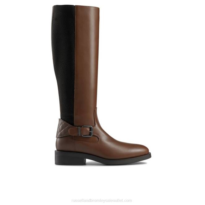 VXTJ357 broncearse Russell And Bromley mujer bota de montar alta dryleks stormfront