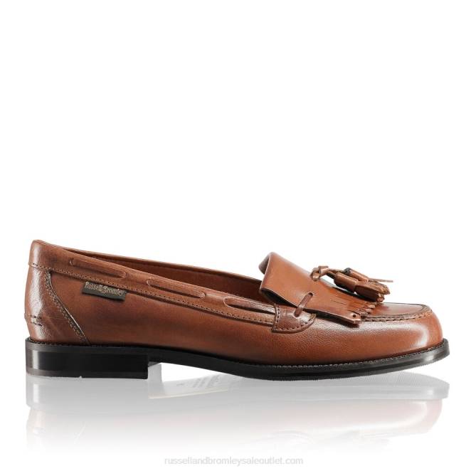 VXTJ191 broncearse Russell And Bromley mujer mocasines Chester con borlas