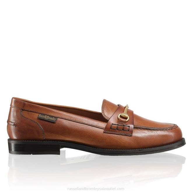 VXTJ193 broncearse Russell And Bromley mujer mocasines brewster con ribete de filete
