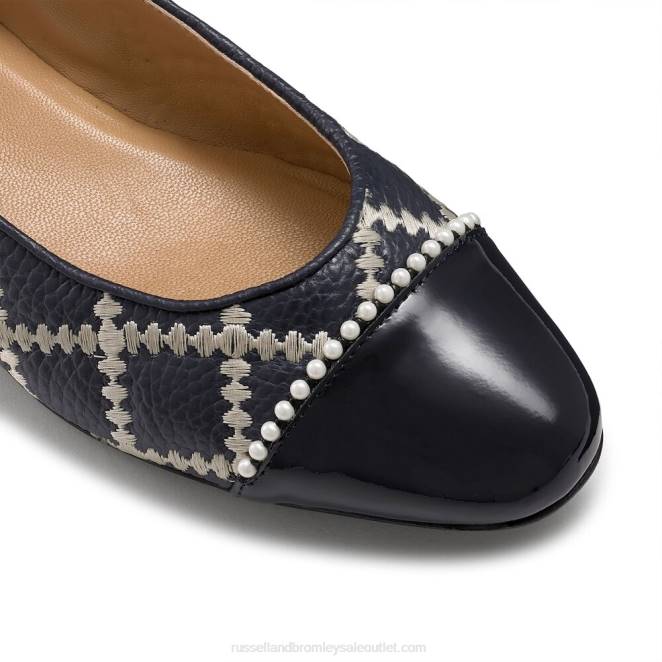 VXTJ241 azul Russell And Bromley mujer bailarina de perla boulevard