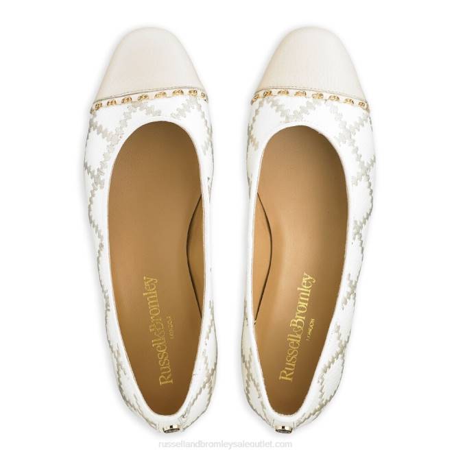 VXTJ250 blanco Russell And Bromley mujer bomba de ballet boulevard2