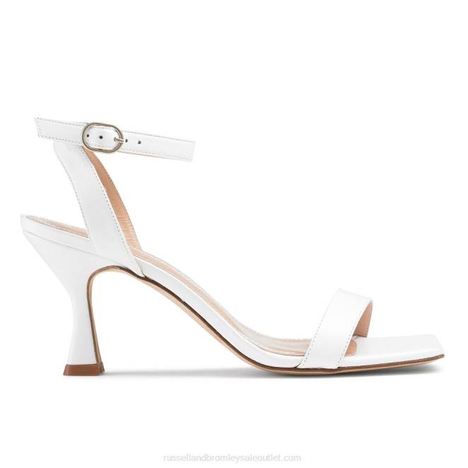 VXTJ139 blanco Russell And Bromley mujer sandalia negroni de dos partes