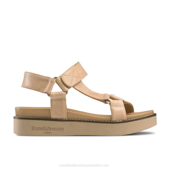 VXTJ376 broncearse Russell And Bromley mujer sandalias atlanta con tiras de velcro