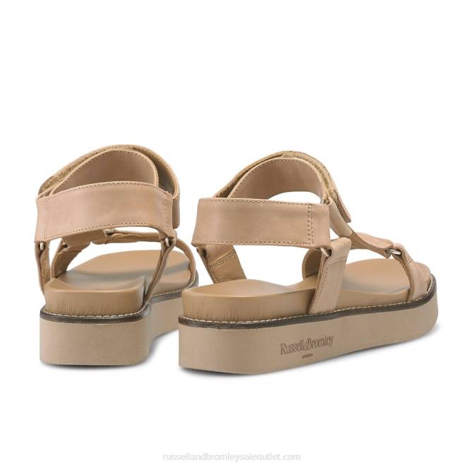 VXTJ376 broncearse Russell And Bromley mujer sandalias atlanta con tiras de velcro