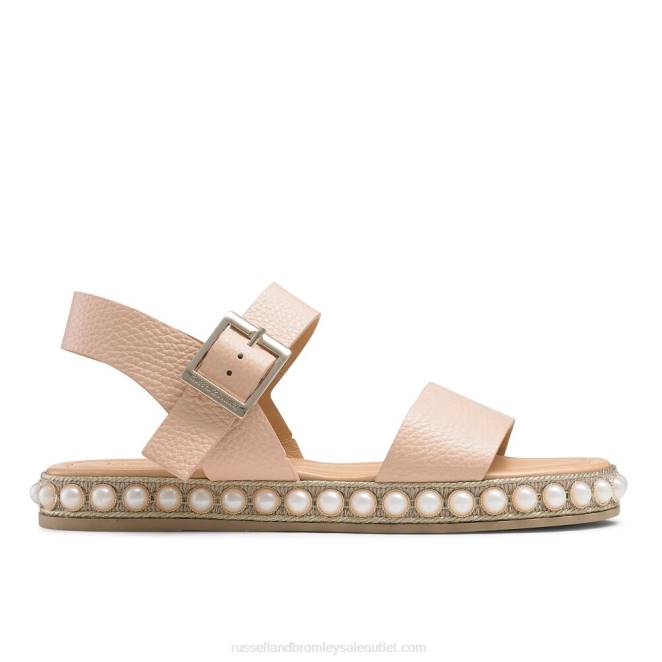 VXTJ386 neutral Russell And Bromley mujer Sandalia de dos partes Pearljam Pearl