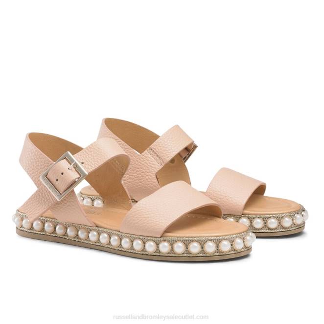 VXTJ386 neutral Russell And Bromley mujer Sandalia de dos partes Pearljam Pearl