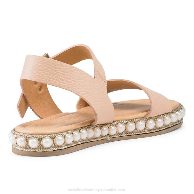 VXTJ386 neutral Russell And Bromley mujer Sandalia de dos partes Pearljam Pearl