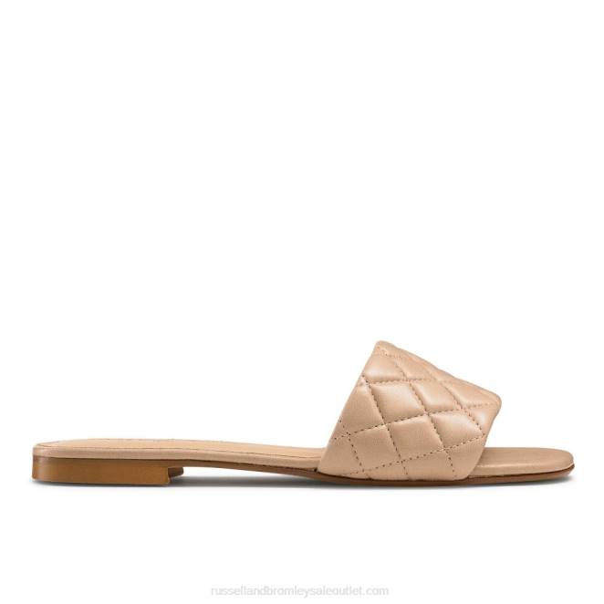 VXTJ396 rosa Russell And Bromley mujer mule plano acolchado
