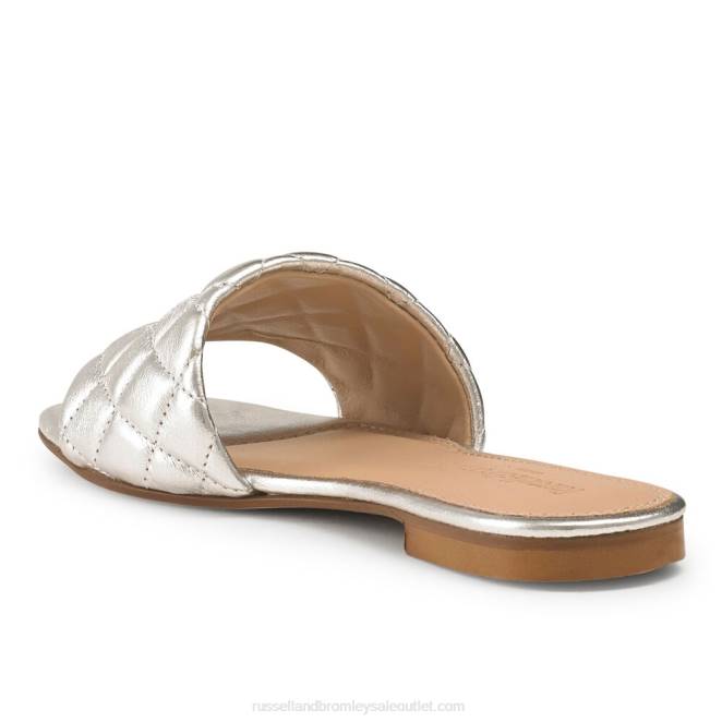 VXTJ397 plata Russell And Bromley mujer mule plano acolchado