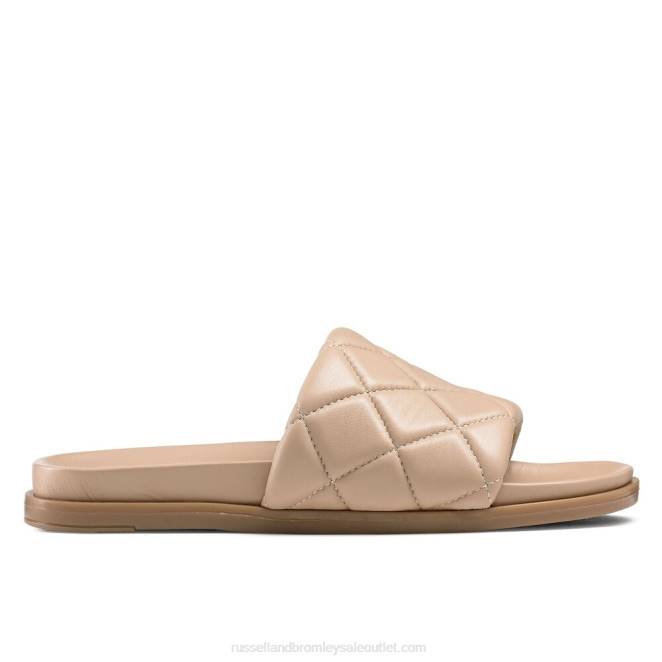 VXTJ401 neutral Russell And Bromley mujer sandalia mule acolchada quiltsoft