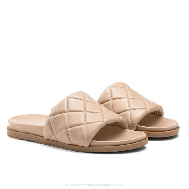 VXTJ401 neutral Russell And Bromley mujer sandalia mule acolchada quiltsoft