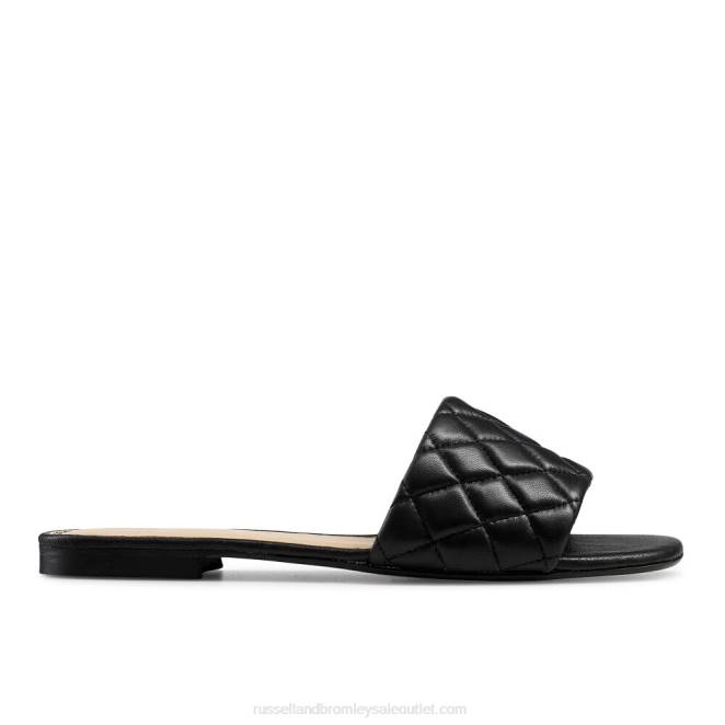 VXTJ411 negro Russell And Bromley mujer mule plano acolchado