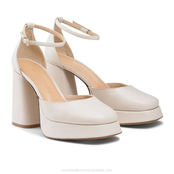 VXTJ100 blanco Russell And Bromley mujer plataforma extrema impecable