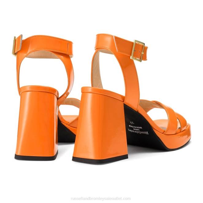 VXTJ136 naranja Russell And Bromley mujer sandalia con plataforma groovybaby