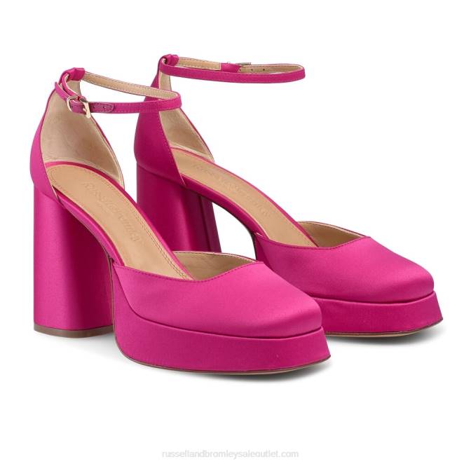 VXTJ138 rosa Russell And Bromley mujer plataforma extrema impecable