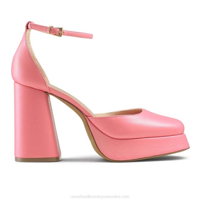 VXTJ153 rosa Russell And Bromley mujer plataforma extrema impecable