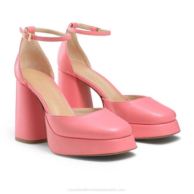 VXTJ153 rosa Russell And Bromley mujer plataforma extrema impecable