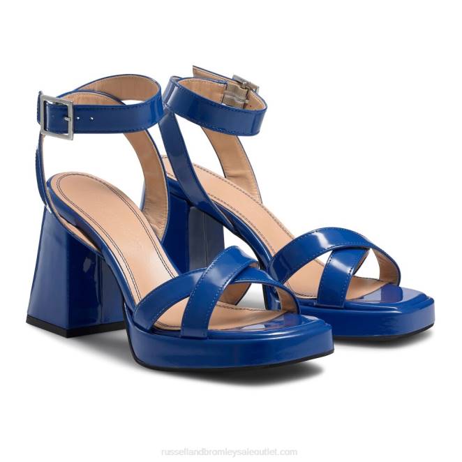 VXTJ156 azul Russell And Bromley mujer sandalia con plataforma groovybaby