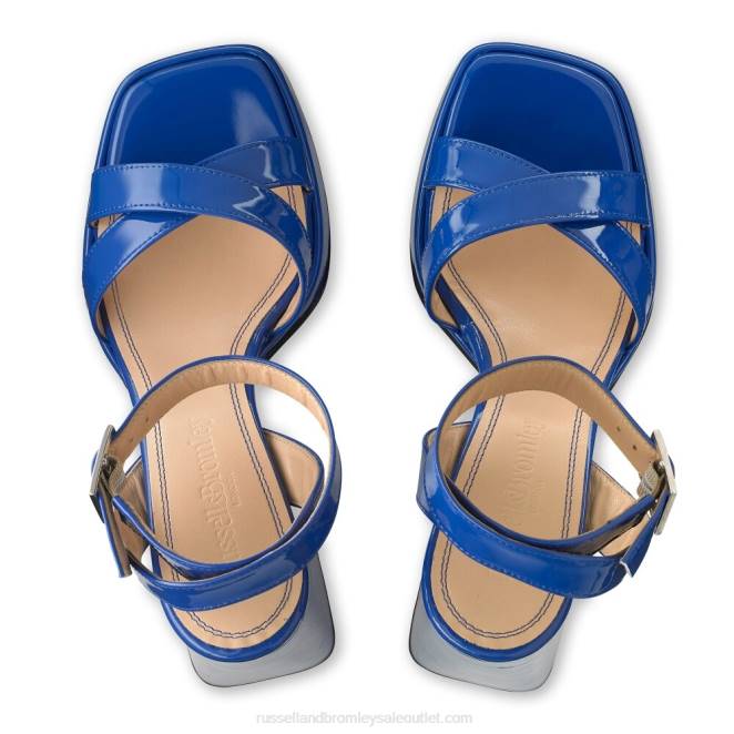 VXTJ156 azul Russell And Bromley mujer sandalia con plataforma groovybaby