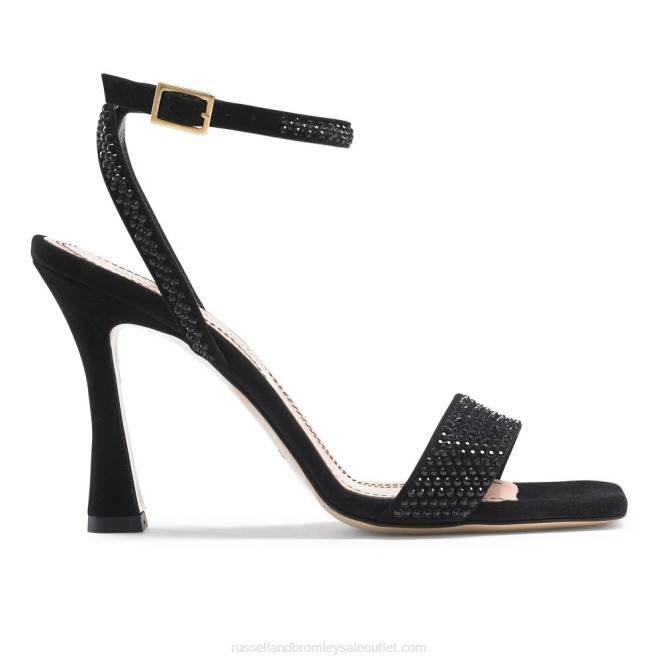 VXTJ167 negro Russell And Bromley mujer sandalias cosmo con tiras