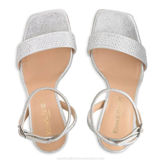 VXTJ168 plata Russell And Bromley mujer sandalias cosmo con tiras