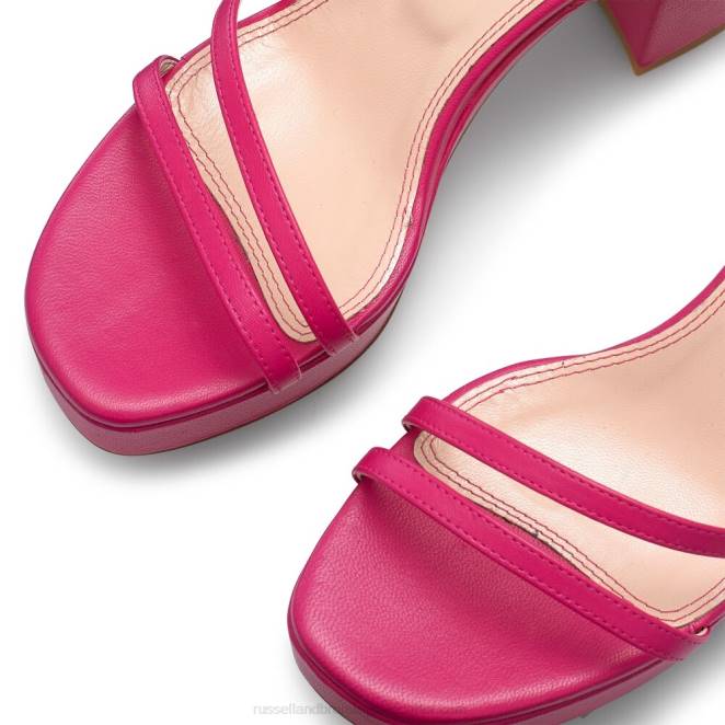 VXTJ175 rosa Russell And Bromley mujer plataforma de tiras topline