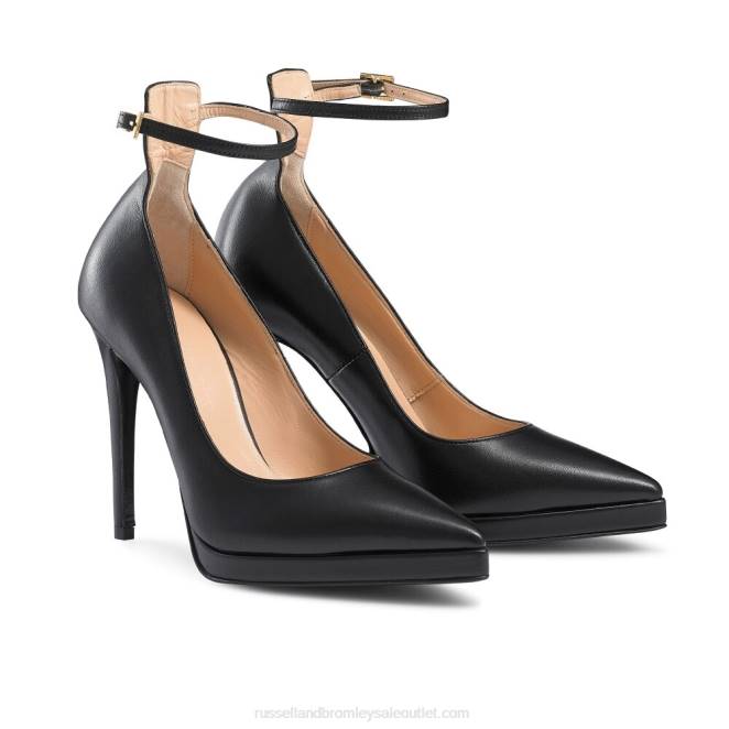 VXTJ185 negro Russell And Bromley mujer bomba de plataforma de punto preciso