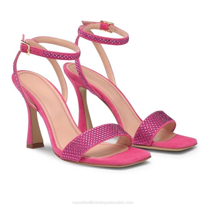 VXTJ186 rosa Russell And Bromley mujer sandalias cosmo con tiras