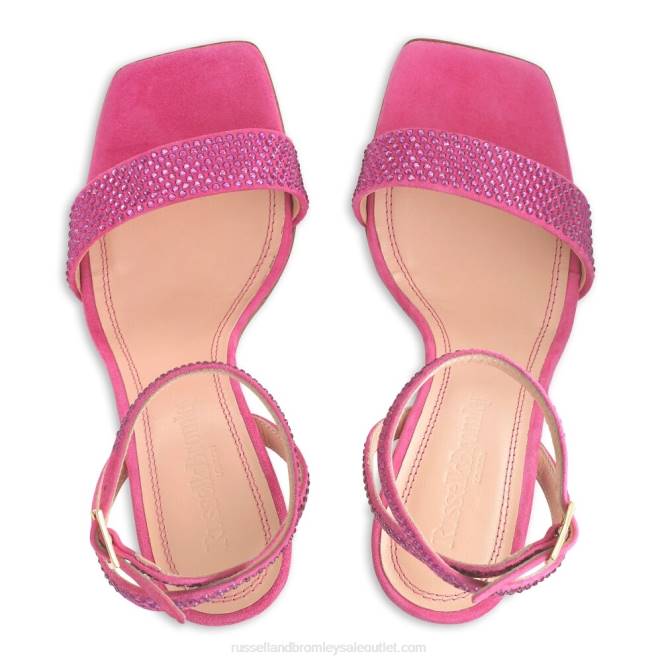 VXTJ186 rosa Russell And Bromley mujer sandalias cosmo con tiras