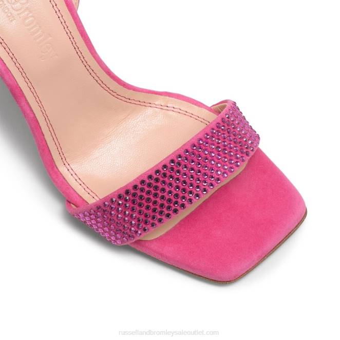 VXTJ186 rosa Russell And Bromley mujer sandalias cosmo con tiras