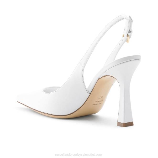 VXTJ190 blanco Russell And Bromley mujer bomba de punta abierta