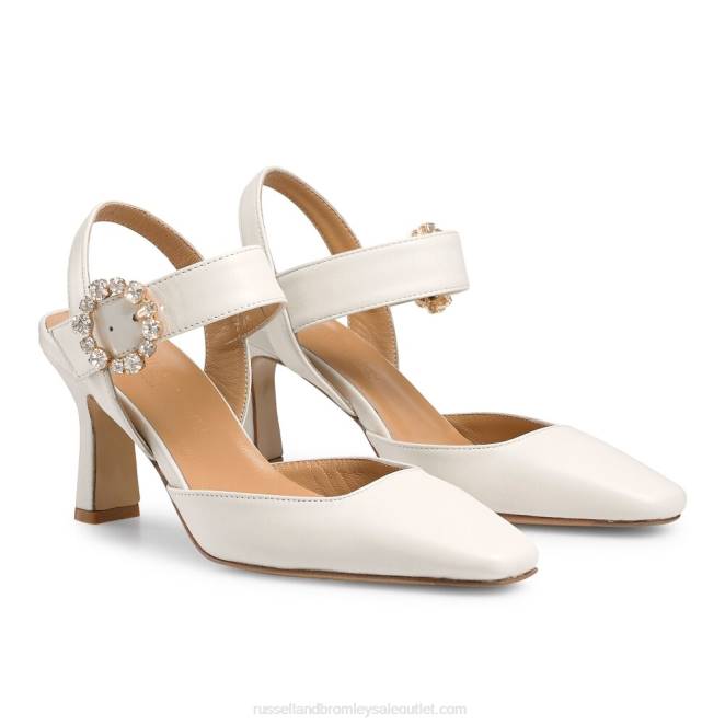 VXTJ91 beige Russell And Bromley mujer puntera estrictamente recortada