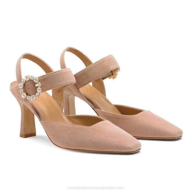 VXTJ92 rosa Russell And Bromley mujer corte estrictamente adornada