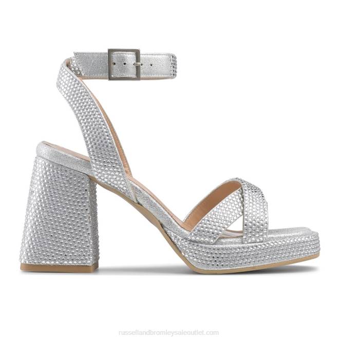 VXTJ95 metálico Russell And Bromley mujer sandalia con plataforma groovybaby