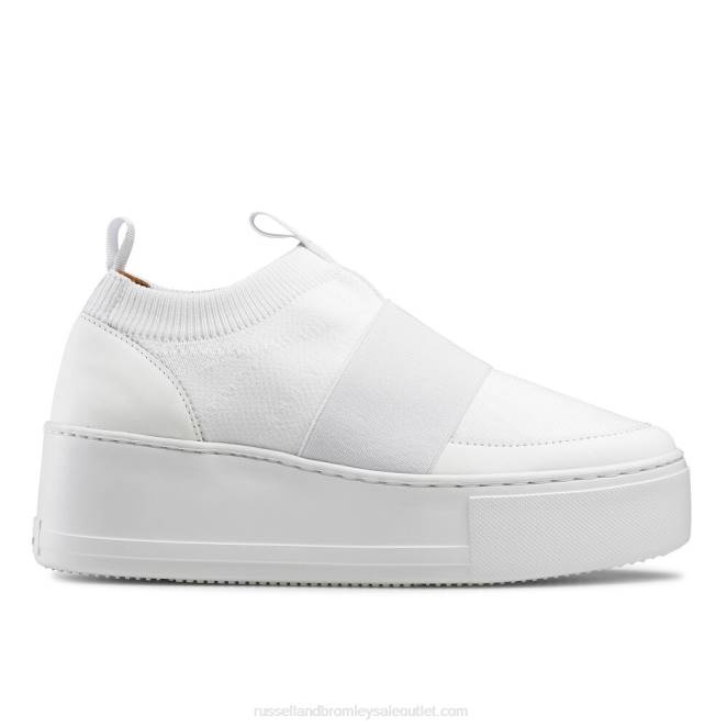 VXTJ21 blanco Russell And Bromley mujer tenis de punto Park Knit